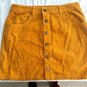 Billabong- Rusty orange - corduroy skirt - size 30